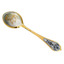 Серебряная ложка десертная Знак зодиака Овен с золочением 40010377О04